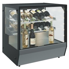 Витрина барная Полюс AC59 VV 0,9-1 INOX