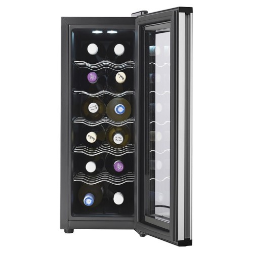 Винный шкаф TESLER WCV-120 SILVER серебристый