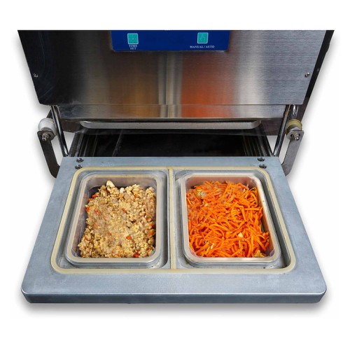 Запайщик лотков Hualian HL-95A SS (187х137x63 мм, 2 лотка за цикл)