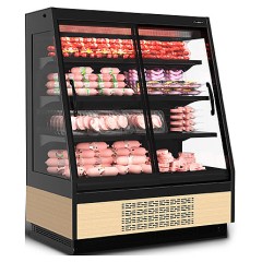 Горка холодильная Carboma F16-08 VV 1,3-1 0030 STANDARD фронт X1 версия 2.0 9006-9005