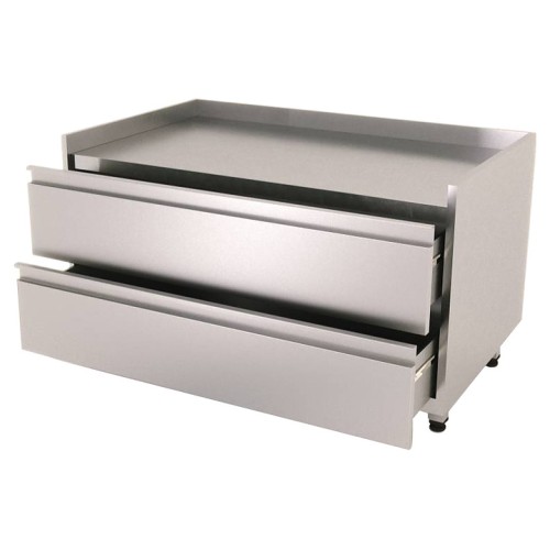 Тумба для встраиваемого гриля КАМИК 347055/304 920*610*890 с 2 выдвижными ящиками