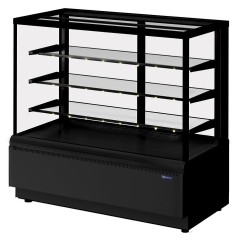 Витрина кондитерская KAYMAN K-ВК-1300 люкс квадро черный