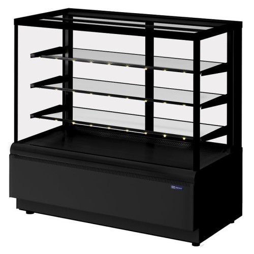 Витрина кондитерская KAYMAN K-ВК-1300 люкс квадро черный