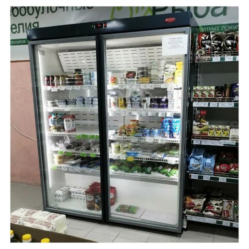 Шкаф холодильный KIFATO АРКТИКА 1400 (встроенный агрегат, стеклянные двери)