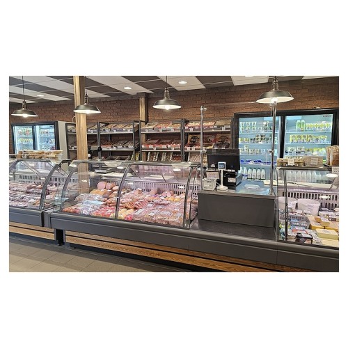 Витрина холодильная Lida Midi-1 SU (2000х1220х1250 мм), встроенный агрегат