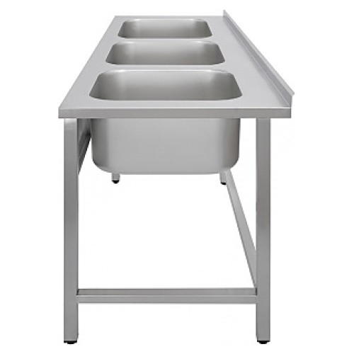 Ванна моечная Luxstahl ВМ3 18/6/8.5 без фартука (315515)