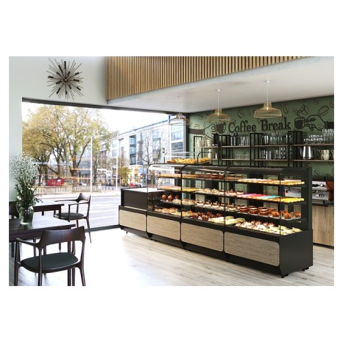 Витрина кондитерская Chilz VETE II KUB 90 шоколад, золотой глянец