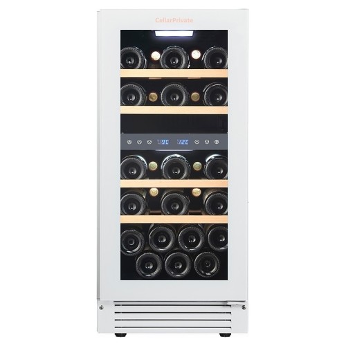 Винный шкаф Cellar Private CP027-2TWH белая дверь со скрытой рукояткой