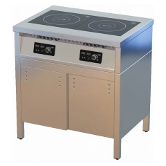 Плита индукционная ЦМИ ПИ-2ТДК 820 (820х600х870 мм) закрытая, двери-купе