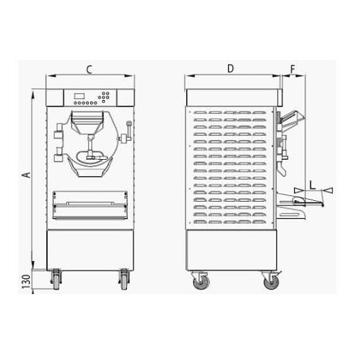 Батч-фризер для мороженого STAF59 HSX600 AW