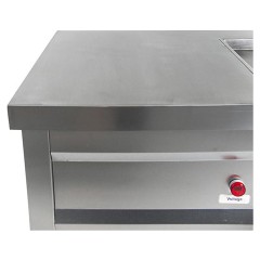 Фризер для жареного мороженого Foodatlas KCB-1F (световой короб, стол для топпингов)