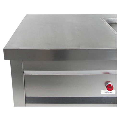 Фризер для жареного мороженого Foodatlas KCB-1F (световой короб, стол для топпингов)