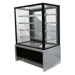 Витрина кондитерская CLSY LUXE Showcase 1,0 XL 995х650х1500 мм техно (черно-серый)