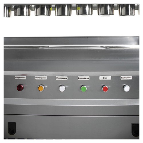 Фризер для жареного мороженого Foodatlas KCB-2F (контейнеры, стол для топпингов, 2 компрессора)