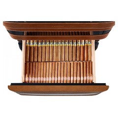 Шкаф для сигар Afidano L5 коньячная кожа