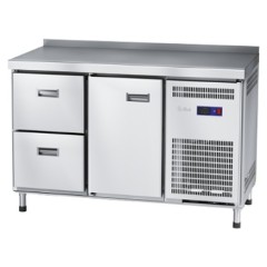 Стол холодильный Abat СХС-70-01-СО (дверь, ящики 1/2, с бортом)