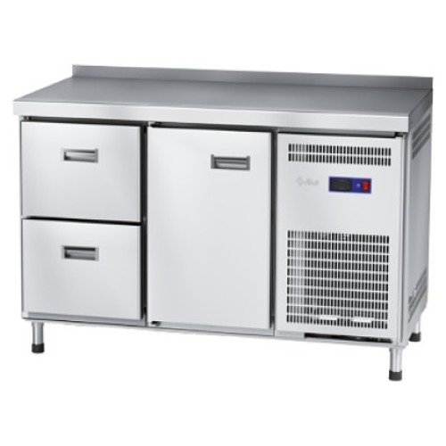 Стол холодильный Abat СХС-70-01-СО (дверь, ящики 1/2, с бортом)