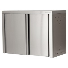 Полка кухонная Mecon Norma Inox ПНЗн 600х400х600 мм сетки для тарелок (2 шт.), двери-купе