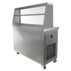 Фризер для жареного мороженого Foodatlas KCB-2F (контейнеры, стол для топпингов)