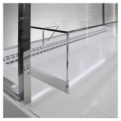 Напольная горизонтальная кондитерская витрина Finist Maria Mw-18-9 с выкладкой из дерева (лак)