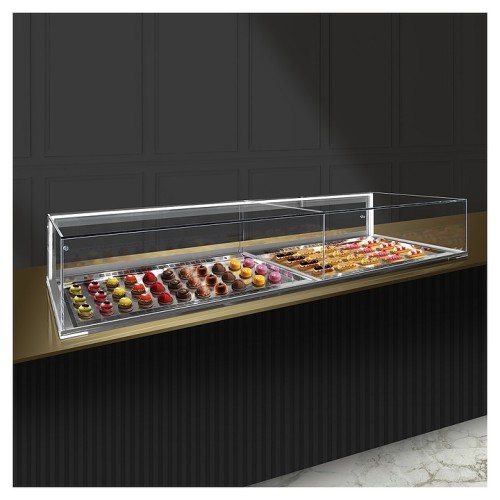 Встраиваемая горизонтальная кондитерская витрина Finist Glassier58 G-9/6/3