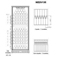 Винный шкаф La Sommeliere MZ2V135