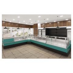 Витрина холодильная для рыбы Lida Aqua-2 SU Fish (внешний угол, 1500х1500х1200 мм, выносной агрегат)