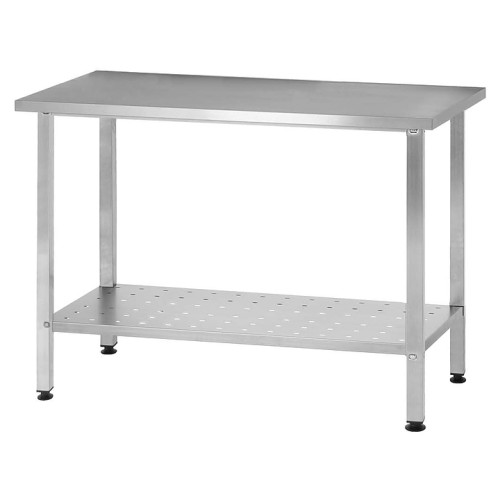 Стол производственный Mecon Norma Inox СПРн 1200х700х860 мм, перфорированная полка, ножка профильная