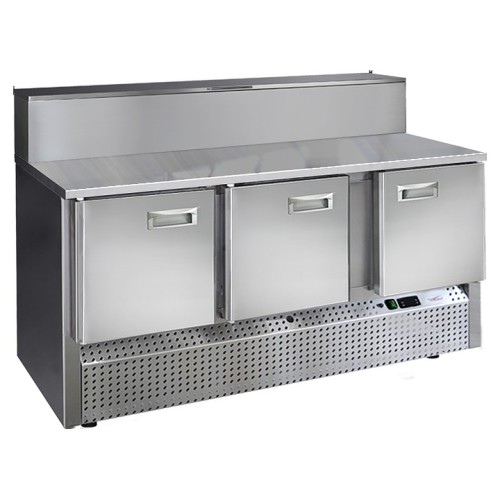 Стол холодильный для пиццы Finist СХСнпц-700-3 8 GN 1/6 (нижний холодильный агрегат)