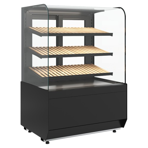 Витрина хлебная Carboma Radius KR70 N 0,9-1 Light Bread (Techno 9005)