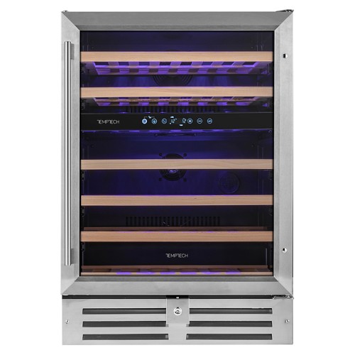 Винный шкаф Temptech Premium WPQ60DCS нерж. сталь