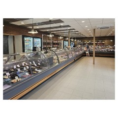 Витрина холодильная Lida Midi-1 SU (2410х1220х1250 мм), встроенный агрегат