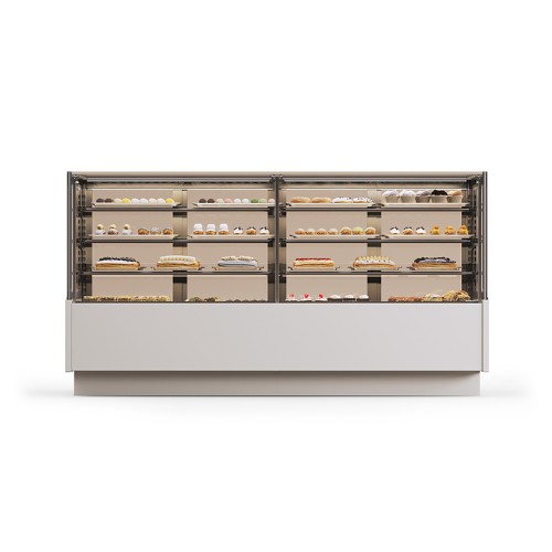 Витрина кондитерская MAGMA Granat cube Plug-in 1250 (с боковинами)