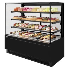 Витрина кондитерская Chilz VETE II KUB 90 черный муар, металлик