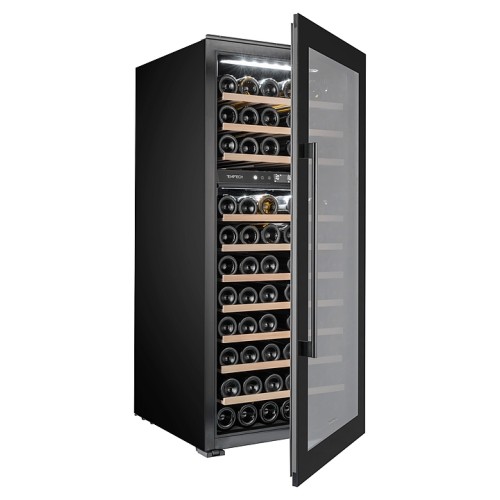 Винный шкаф Temptech Oslo OZ124DB двухзонный черный