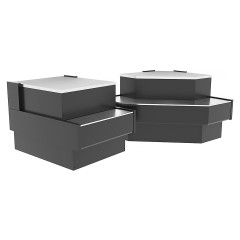 Витрина морозильная Lida K-2 М (3700х1100х1250 мм, выносной агрегат)