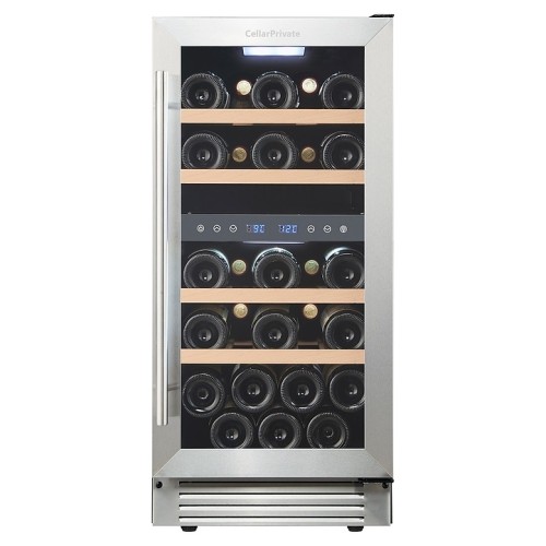 Винный шкаф Cellar Private CP027-2T серебристая дверь