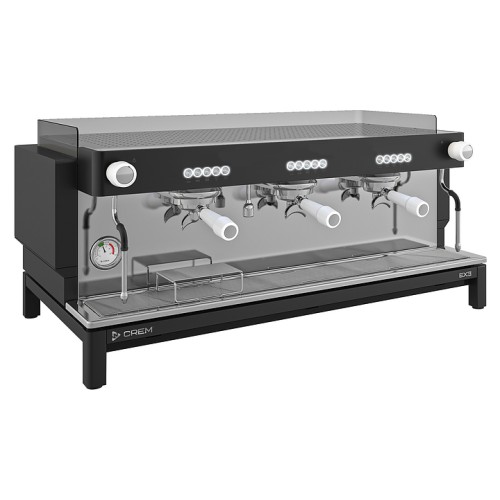 Кофемашина Crem EX3 3GR Control TA черная, высокие группы, подсветка бариста