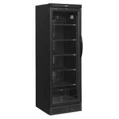 ШКАФ ХОЛОДИЛЬНЫЙ СО СТЕКЛОМ TEFCOLD CEV425 BLACK L/H