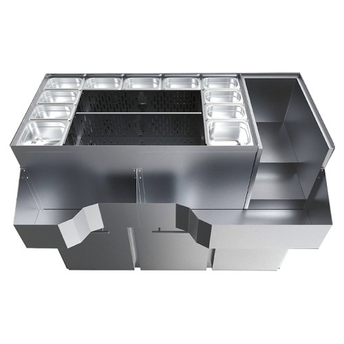 Модуль барный БАР-РУС БР-Б/116 Ледовая крепость (выдвижные ящики)