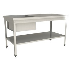 Ванна моечная с рабочей поверхностью Restoinox ВМСР/1-13/6-П-ЭН