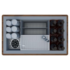 Кейтеринг станция BARMADE 906090 (900х520х900 мм), металл