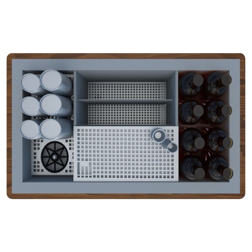 Кейтеринг станция BARMADE 906090 (900х520х900 мм), металл