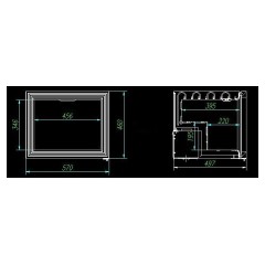 Шкаф морозильный Hurakan HKN-UF50G