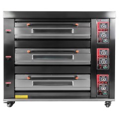 Печь хлебопекарная Miratek BK-39E + каменный под (3 яруса) + пароувлажнение