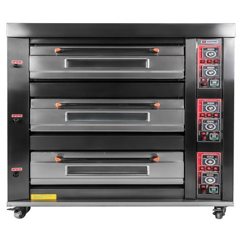 Печь хлебопекарная Miratek BK-39E + каменный под (3 яруса) + пароувлажнение