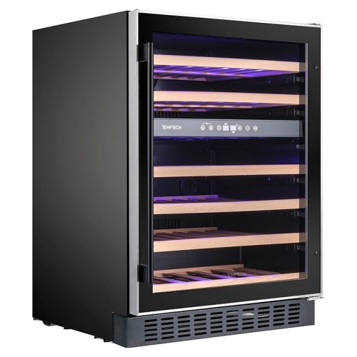 Винный шкаф Temptech Premium WPX60DCB двухзонный черный