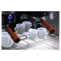 Кофемашина Carimali Glow GL-E2-B&W 2 Gr высокие группы, черная с белым