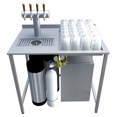 Модуль пивной BARMADE 1000х700х900 мм со спиллстопом для хранения