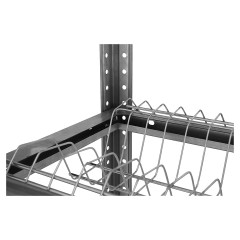 Стеллаж для сушки посуды Mecon Norma Inox ССПн 800х300х1600 мм, 4 сетки "стаканы", без поддона